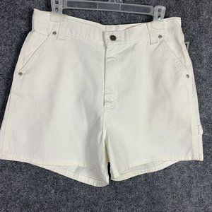 Lee Riveted White Denim Shorts NWT Women Petite Size 12P